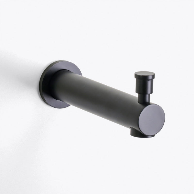 Metro 1-Way Pressure Balance Trim Complete Shower Set - Wall Mount - 8" Brass/Matt Black