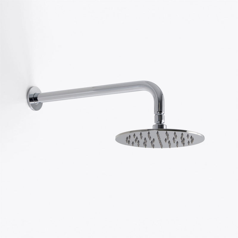 Metro 3-Way Thermostatic Trim Complete Shower Set - Wall Mount - 8" Brass/Polished Chrome