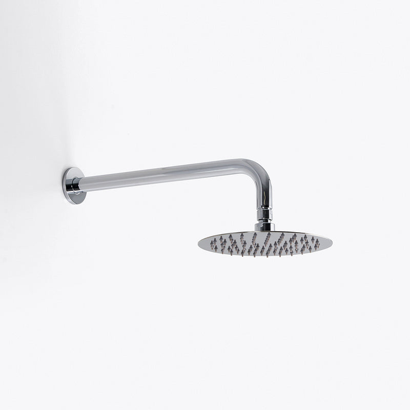 Metro 2-Way Pressure Balance Trim Complete Shower Set - Wall Mount - 8" Brass/Polished Chrome