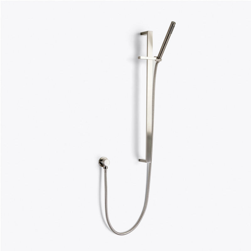Metro 2-Way Pressure Balance Trim Complete Shower Set - Wall Mount - 8" Brass/Brushed Nickel