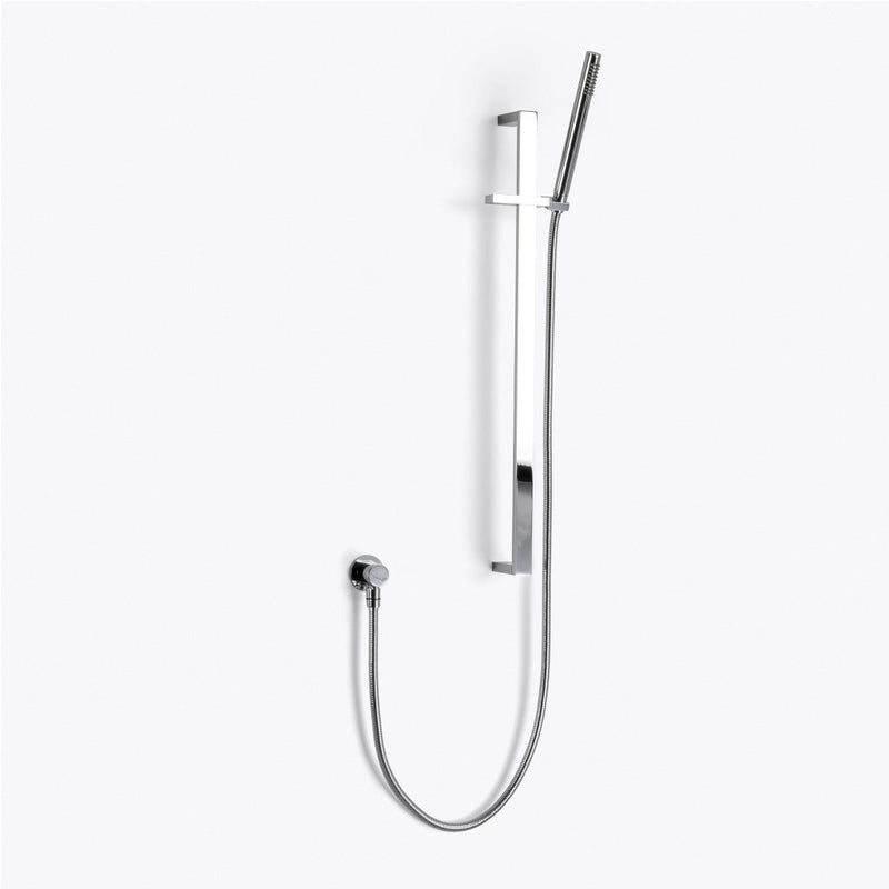 Metro 2-Way Pressure Balance Trim Complete Shower Set - Wall Mount - 12" Brass/Polished Chrome