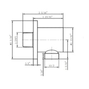 Metro 2-Way Sliding Bar And Head Included Complete Shower Set - Wall Mount - 12" Brass/Brushed Nickel