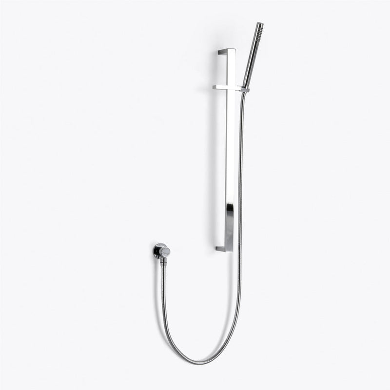 Metro 2-Way Pressure Balance Trim Complete Shower Set - Ceiling Mount - 12" Brass/Polished Chrome