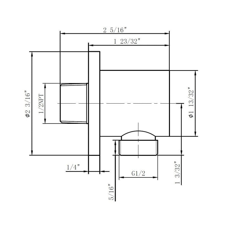 Metro 2-Way Sliding Bar And Recessed Head Included Complete Shower Set - Ceiling Mount - 12" Brass/Polished Chrome