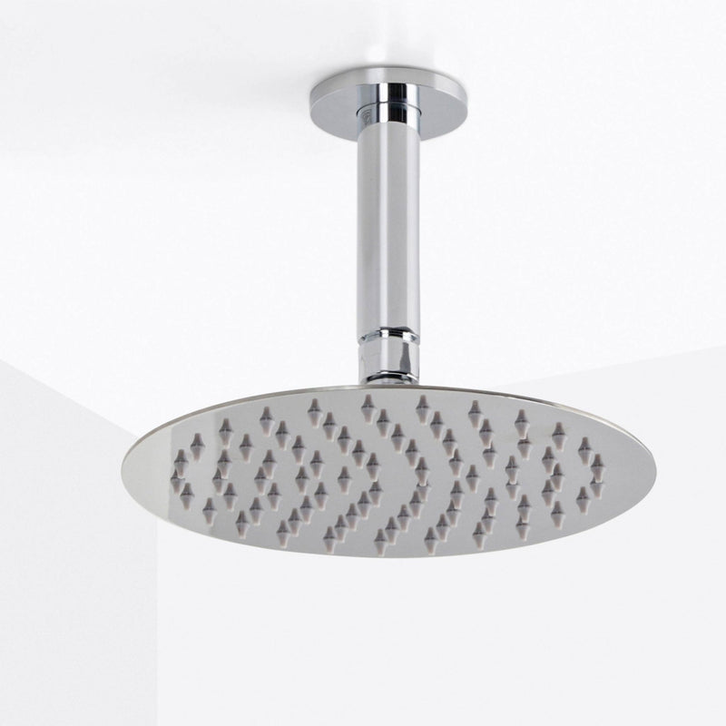 Metro 2-3 Way Thermostatic Trim Complete Shower Set - Wall Mount - 8" Brass/Polished Chrome