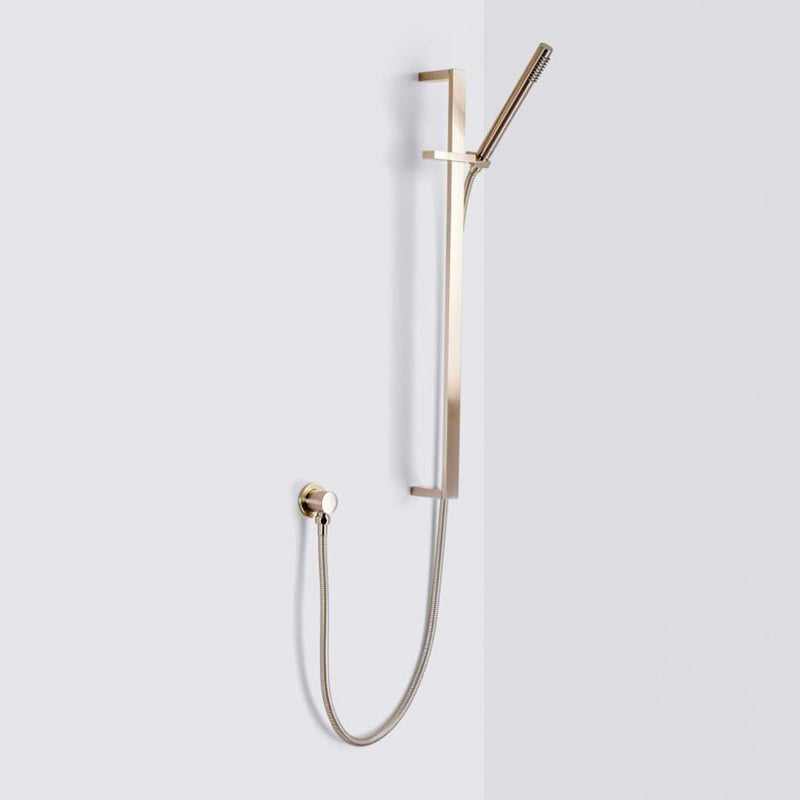 Metro 2-3 Way Thermostatic Trim Complete Shower Set - Wall Mount - 8" Brass/Polished Nickel