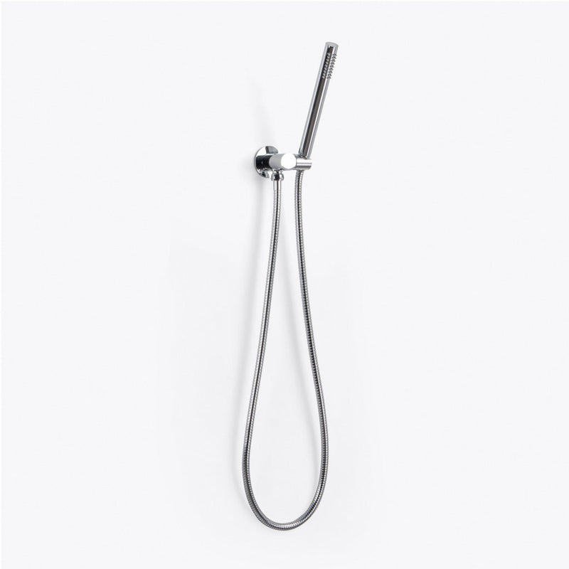 Metro 2-3 Way Thermostatic Trim Complete Shower Set - Ceiling Mount - 12" Brass/Polished Chrome