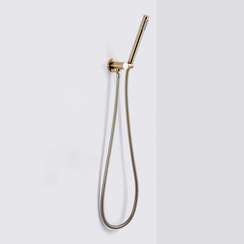 Metro 2-3 Way Thermostatic Trim Complete Shower Set - Wall Mount - 8" Brass/Polished Nickel