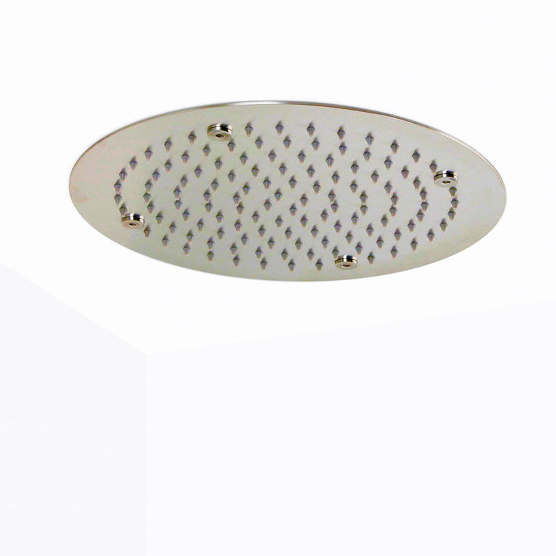 Metro 2-3 Way Thermostatic Trim Complete Shower Set - Ceiling Mount - 12" Brass/Polished Nickel