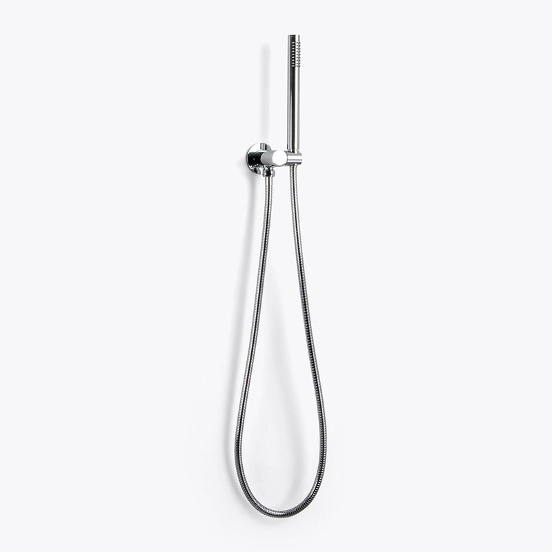 Metro 3 Way Thermostatic Complete Shower Set: 12" Ceiling & 4" Wall Mount Shower Heads with Handheld - Brass/Polished Chrome