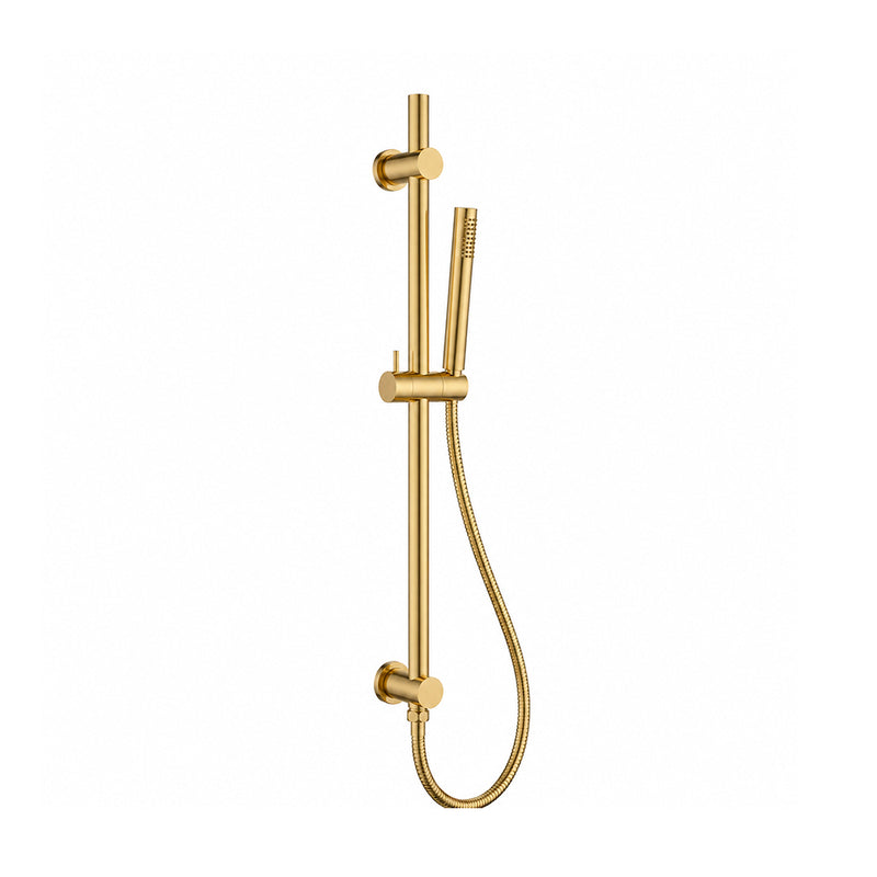 Metro 2 Way Pressure Balance Complete Shower Set - Wall Mount - 8" Brass/Satin Brass