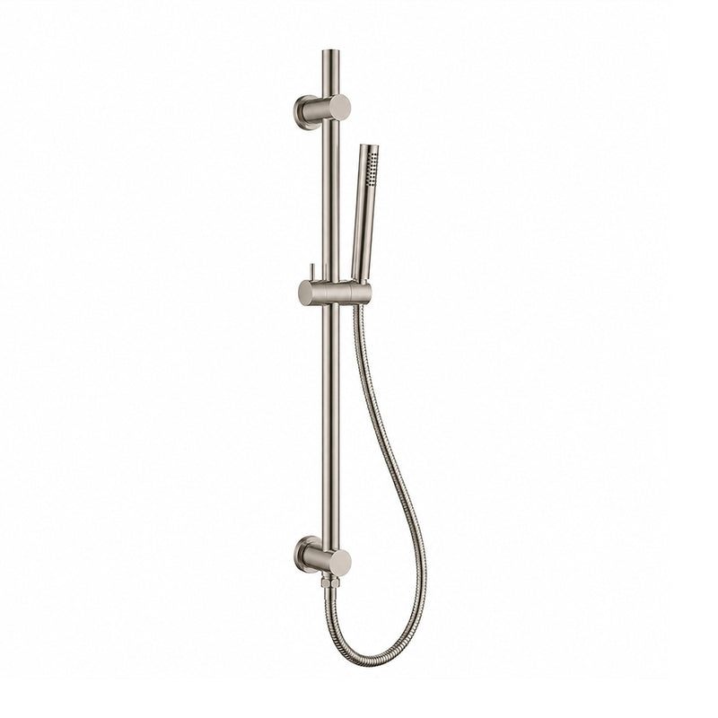 Metro 2 Way Pressure Balance Complete Shower Set - Ceiling Mount - 8" Brass/Brushed Nickel