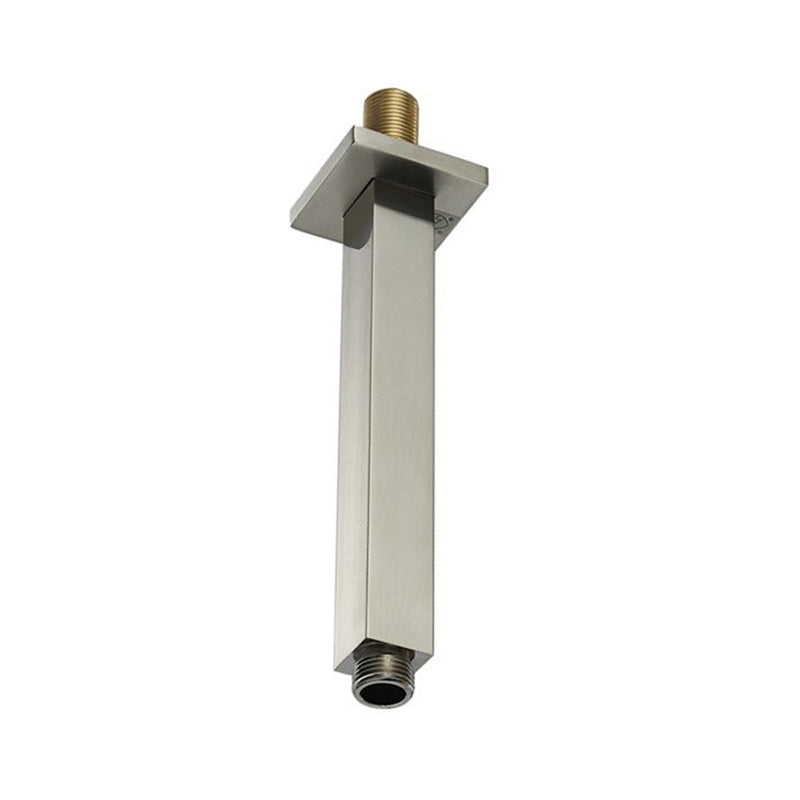 Devon Shower Arm - Ceiling Mount - 8" Brass/Brushed Nickel