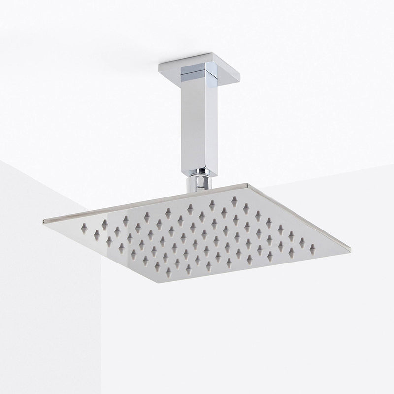 Devon Shower Arm - Ceiling Mount - 4" Brass/Polished Chrome