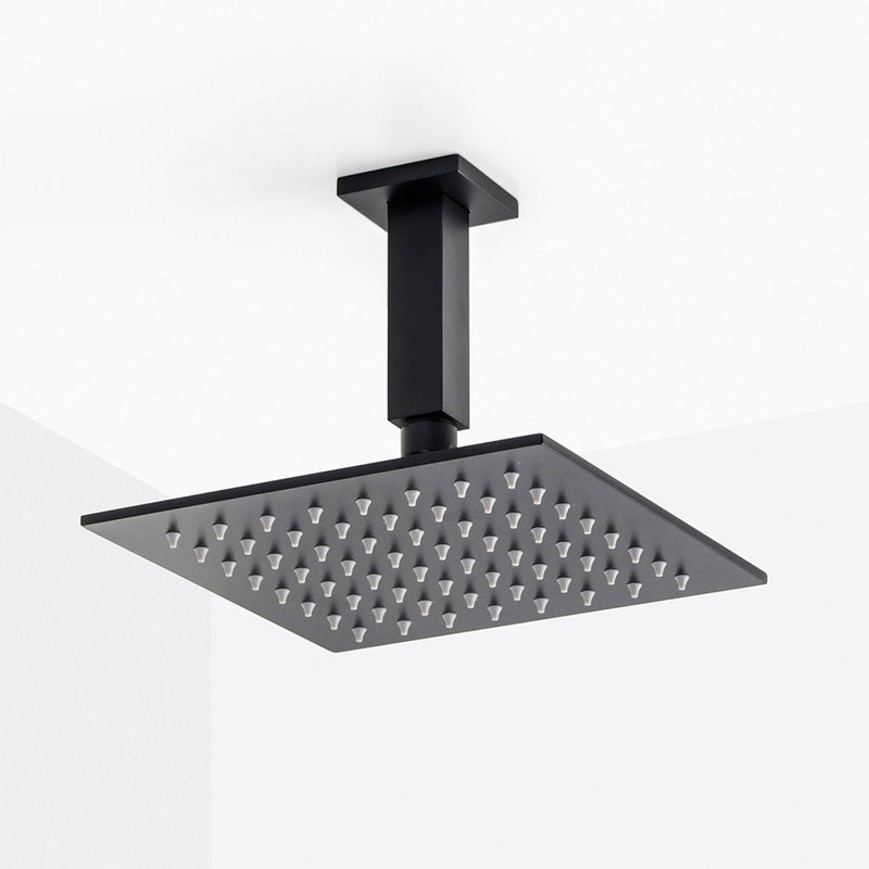 Devon Shower Arm - Ceiling Mount - 4" Brass/Matt Black