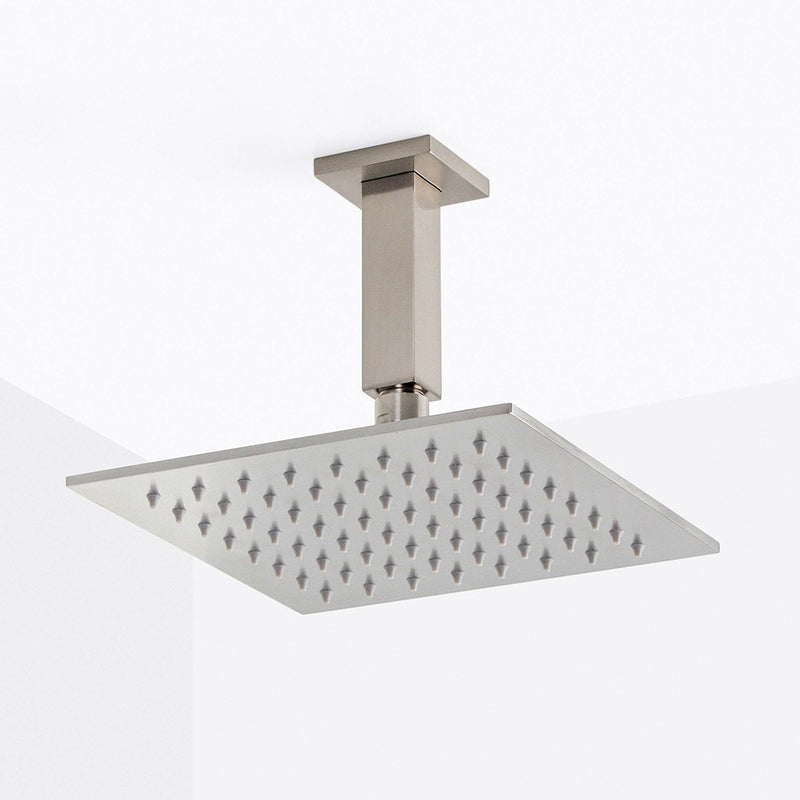 Devon Shower Arm - Ceiling Mount - 4" Brass/Brushed Nickel