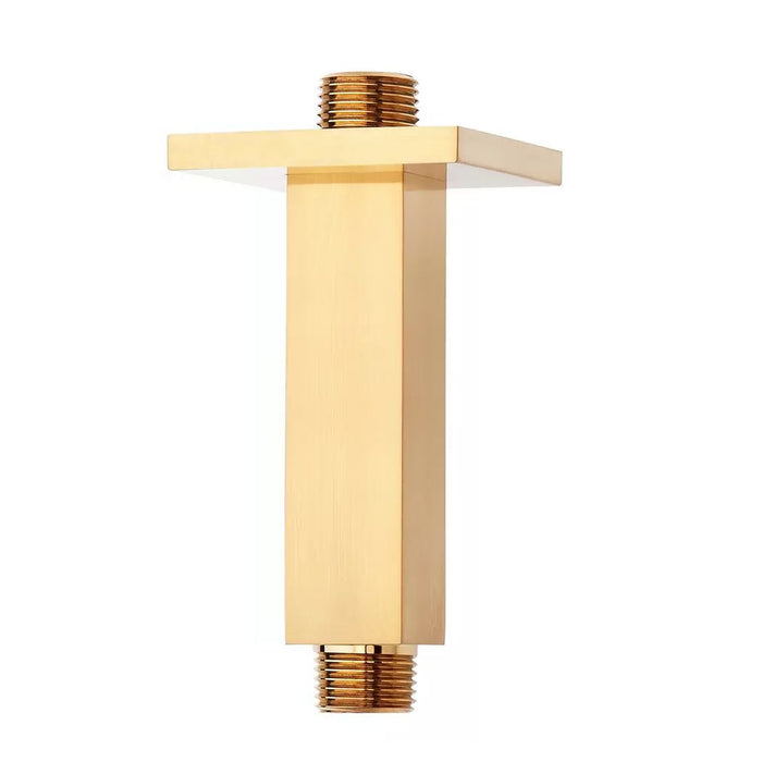 Devon Shower Arm - Ceiling Mount - 4" Brass/Satin Brass