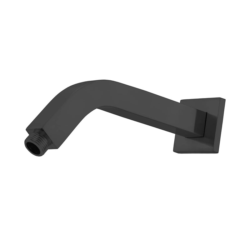 Devon 45 Degrees Shower Arm - Wall Mount - 8" Brass/Matt Black