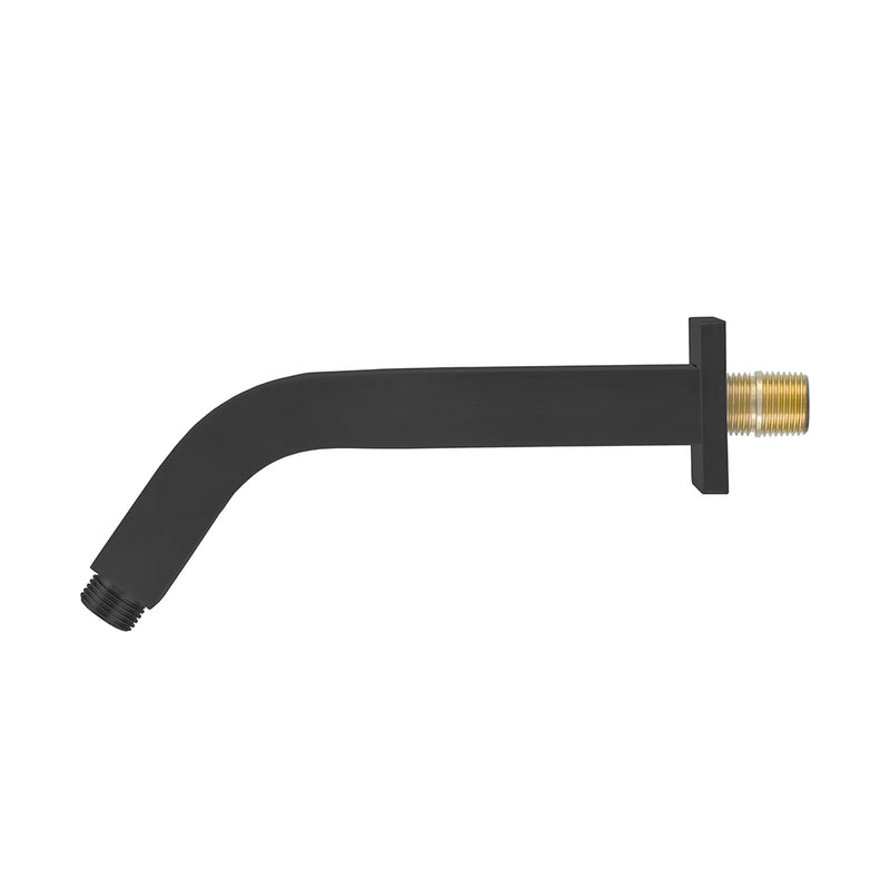 Devon 45 Degrees Shower Arm - Wall Mount - 8" Brass/Matt Black