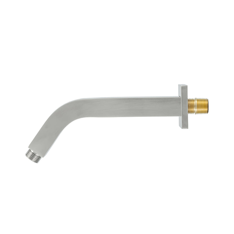 Devon 45 Degrees Shower Arm - Wall Mount - 8" Brass/Brushed Nickel