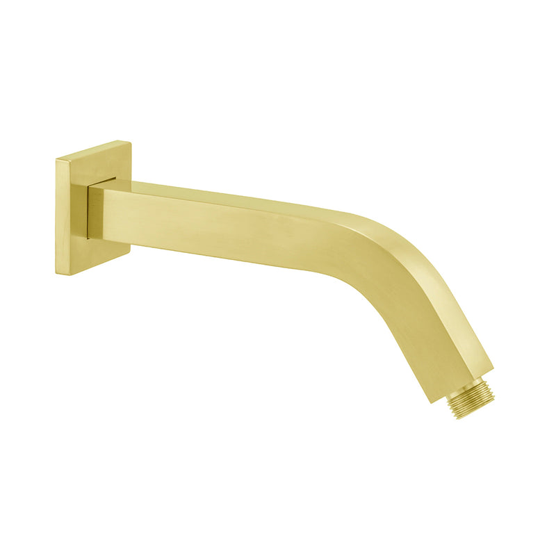 Devon 45 Degrees Shower Arm - Wall Mount - 8" Brass/Satin Brass