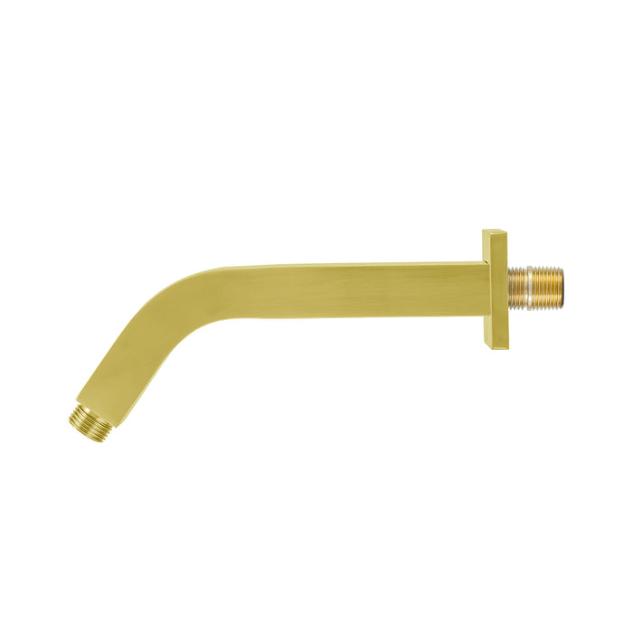 Devon 45 Degrees Shower Arm - Wall Mount - 8" Brass/Satin Brass