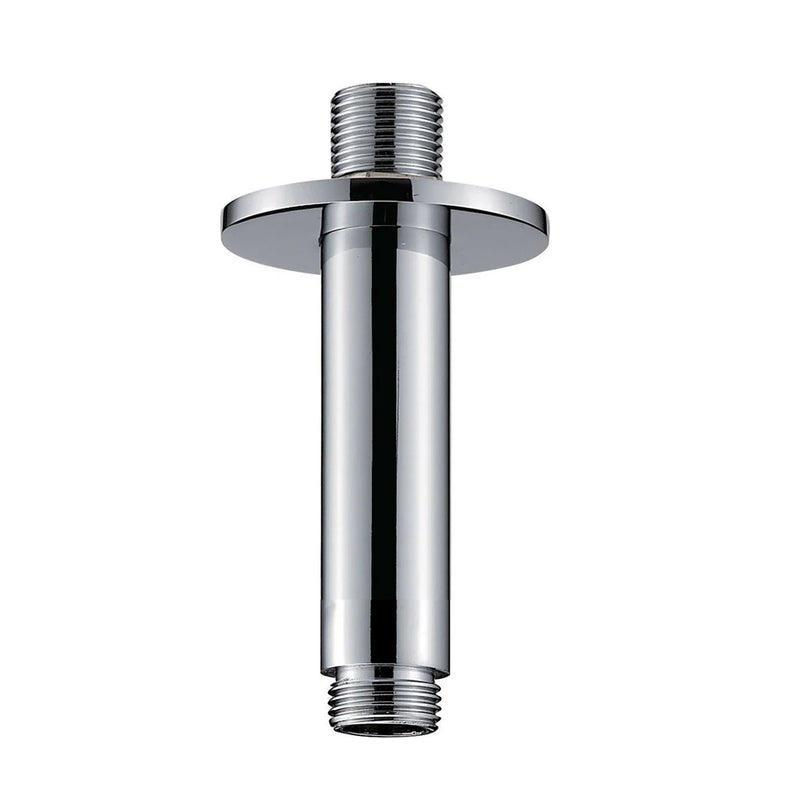Metro Shower Arm - Ceiling Mount - 4" Brass/Polished Chrome
