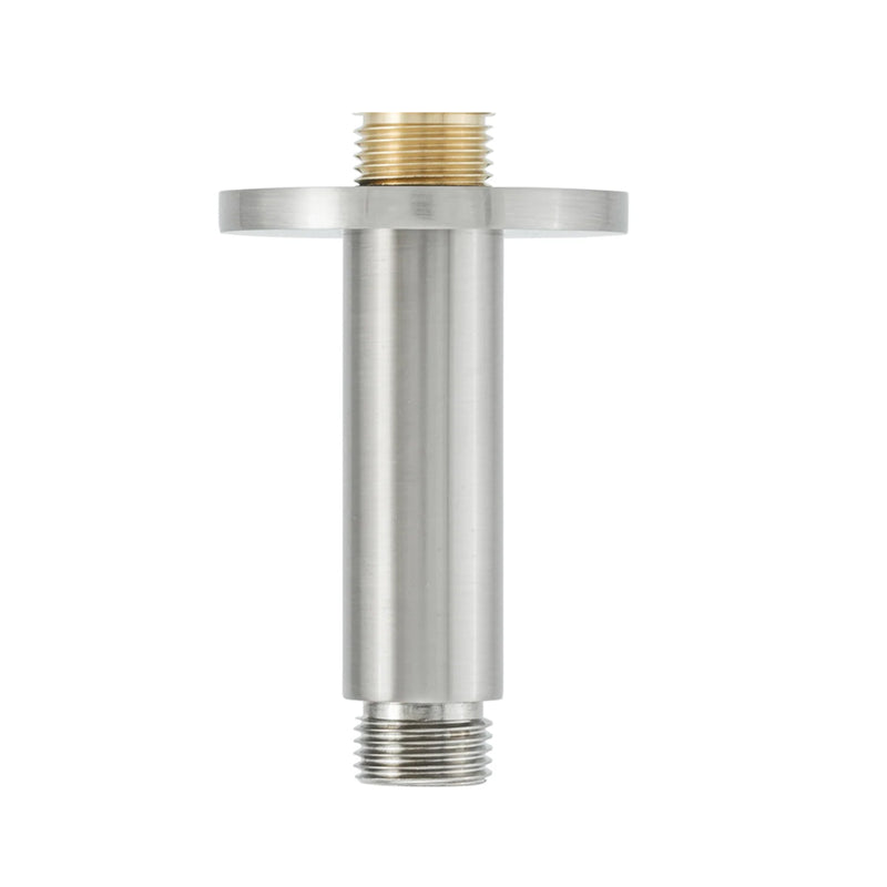 Metro Shower Arm - Ceiling Mount - 4" Brass/Brushed Nickel