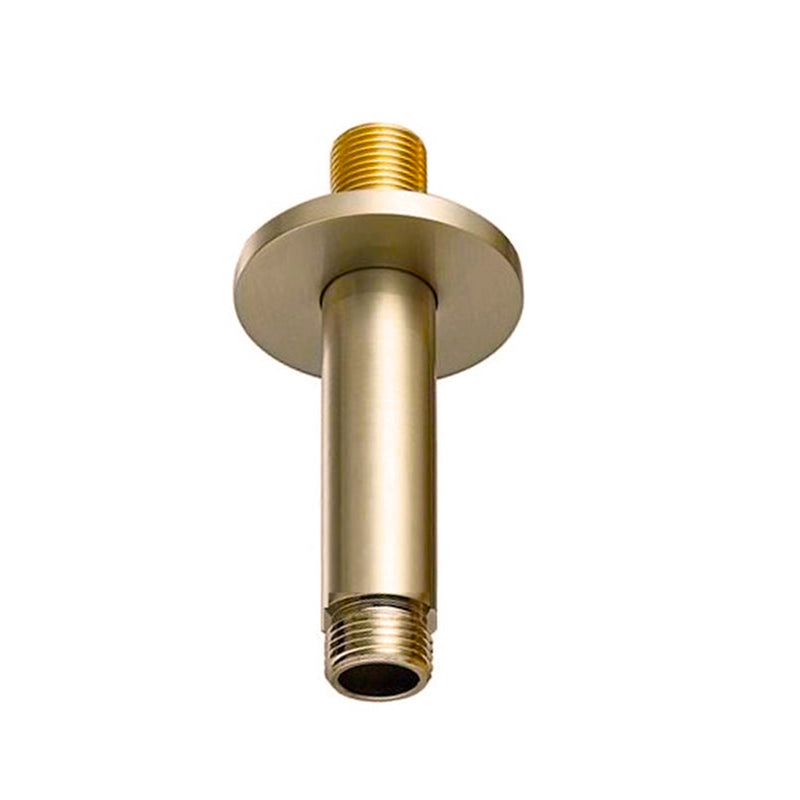 Metro Shower Arm - Ceiling Mount - 4" Brass/Polished Nickel