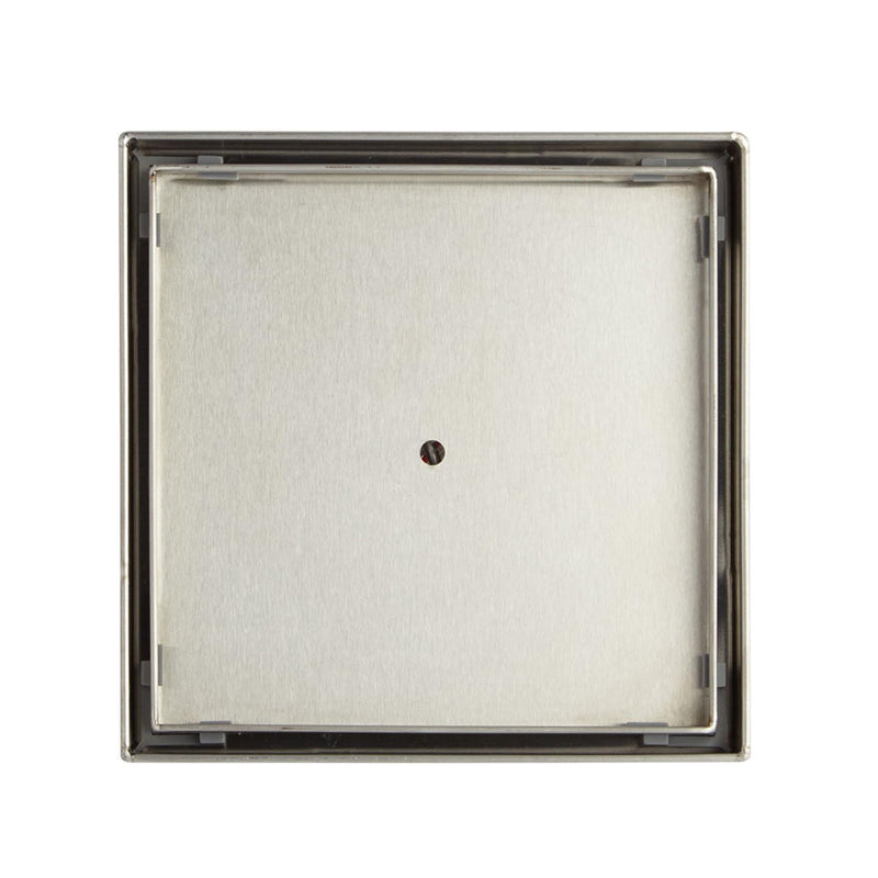 Shower Complements Tile-In Shower Drain - Floor Mount - 4" Stainless Steel/Brushed Stainless Steel
