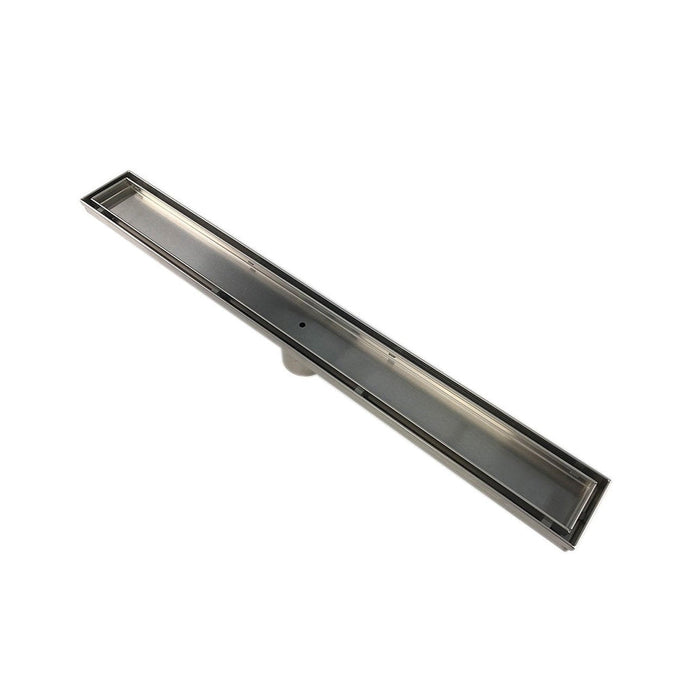 Shower Complements Linear Tile-In Shower Drain - Floor Mount - 24" Stainless Steel/Brushed Stainless Steel