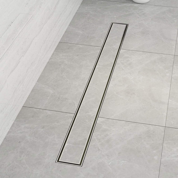 Shower Complements Linear Tile-In Shower Drain - Floor Mount - 24" Stainless Steel/Brushed Stainless Steel