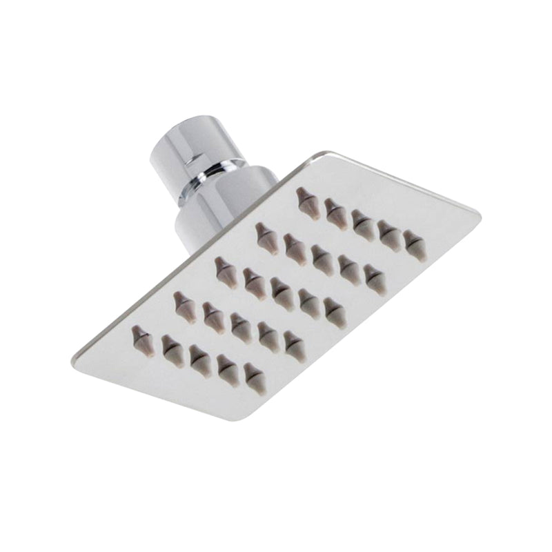 Devon Sharp Nozzles Slim Shower Head - Wall Or Ceiling Mount - 4" Stainless Steel/Polished Chrome