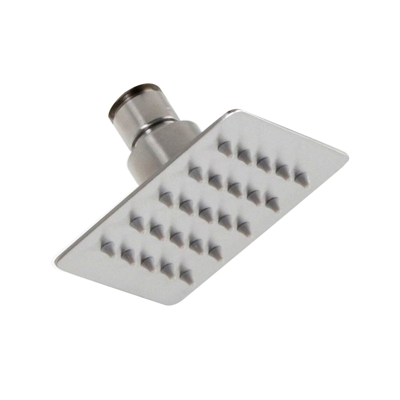 Devon Sharp Nozzles Slim Shower Head - Wall Or Ceiling Mount - 4" Stainless Steel/Brushed Stainless Steel