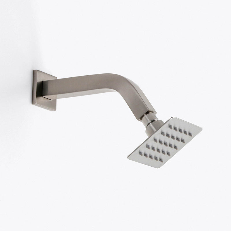 Devon Sharp Nozzles Slim Shower Head - Wall Or Ceiling Mount - 4" Stainless Steel/Brushed Stainless Steel