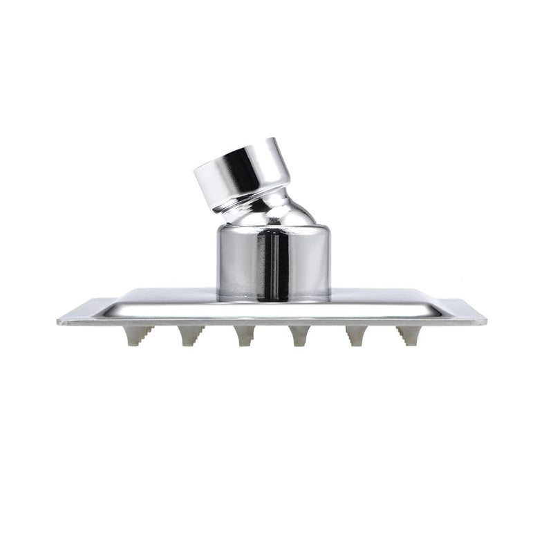 Devon Sharp Nozzles Slim Shower Head - Wall Or Ceiling Mount - 4" Stainless Steel/Matt Black