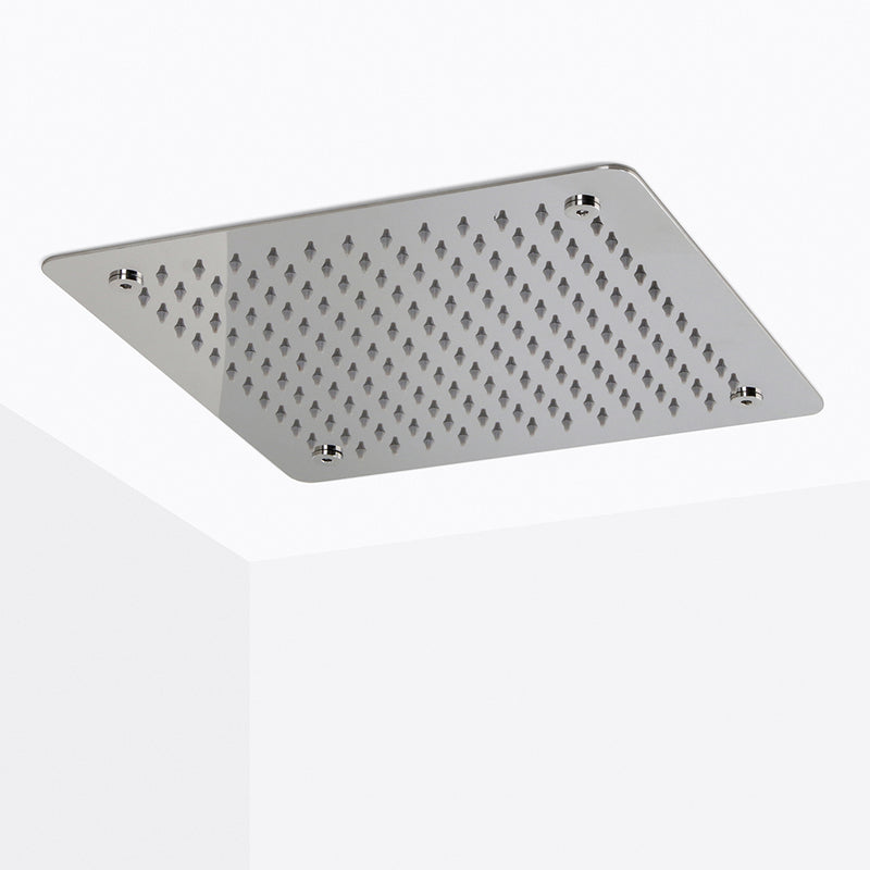 Devon Recessed Shower Head - Flush Mount - 16" Stainless Steel/Polished Chrome