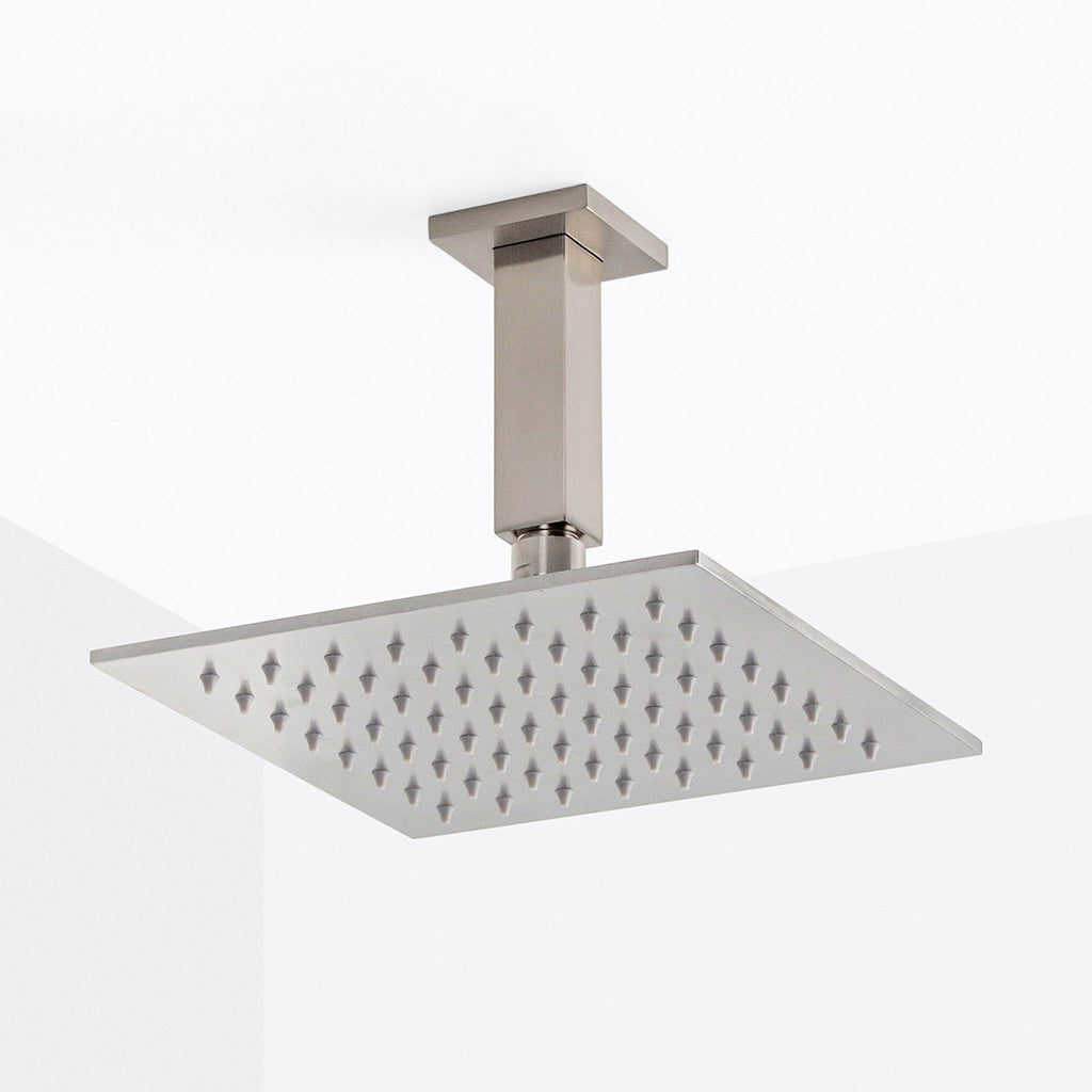 Devon Complete Square Shower Head - Ceiling Mount - 8"