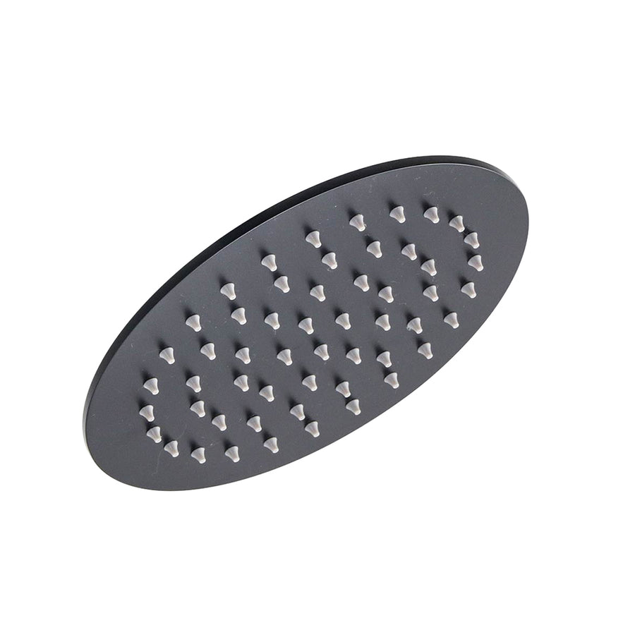 Metro Sharp Nozzles Shower Head - Wall Or Ceiling Mount - 8" Stainless Steel/Matt Black