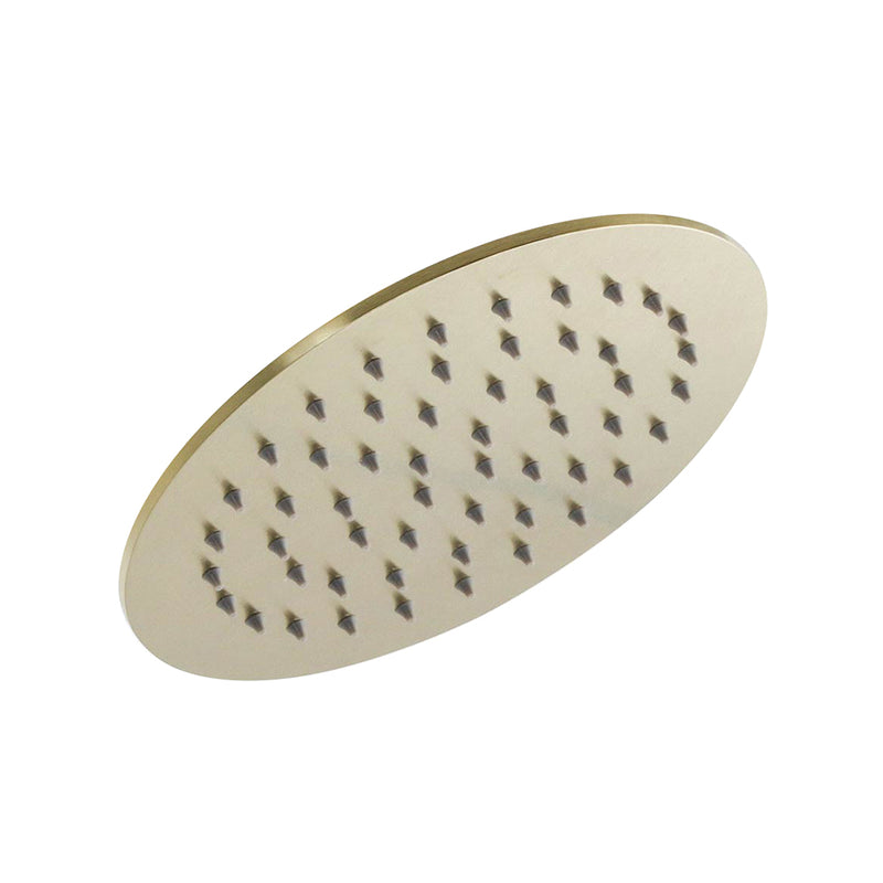 Metro Sharp Nozzles Shower Head - Wall Or Ceiling Mount - 8" Stainless Steel/Satin Brass