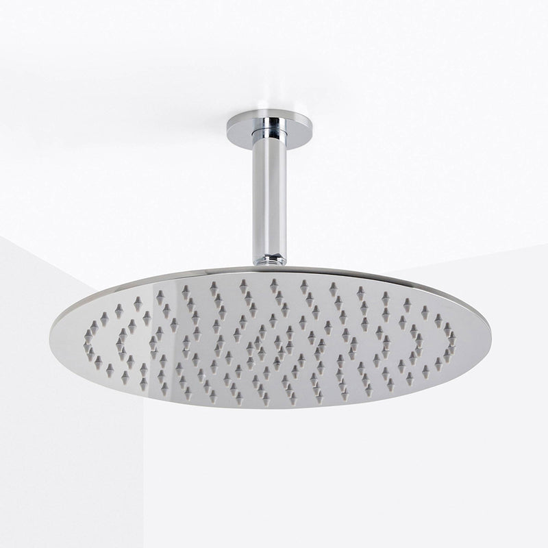 Metro Sharp Nozzles Shower Head - Wall Or Ceiling Mount - 12" Stainless Steel/Polished Stainless Steel