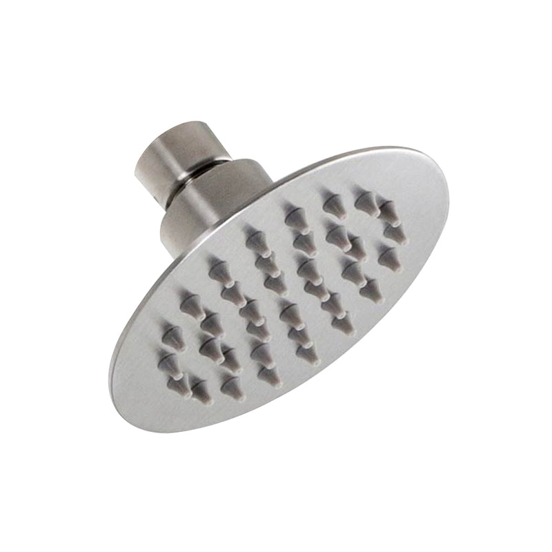 Metro Sharp Nozzles Slim Shower Head - Wall Or Ceiling Mount - 4" Stainless Steel/Brushed Stainless Steel