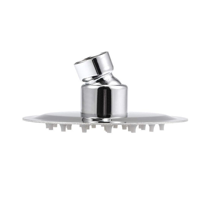 Metro Sharp Nozzles Slim Shower Head - Wall Or Ceiling Mount - 4" Stainless Steel/Matt Black