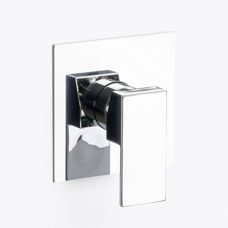 Devon 1 Way Pressure Balance Shower Mixer - Wall Mount - 5" Brass/Polished Chrome