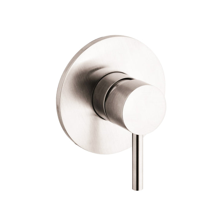 Metro 1 Way Pressure Balance Shower Mixer - Wall Mount - 6" Brass/Polished Nickel