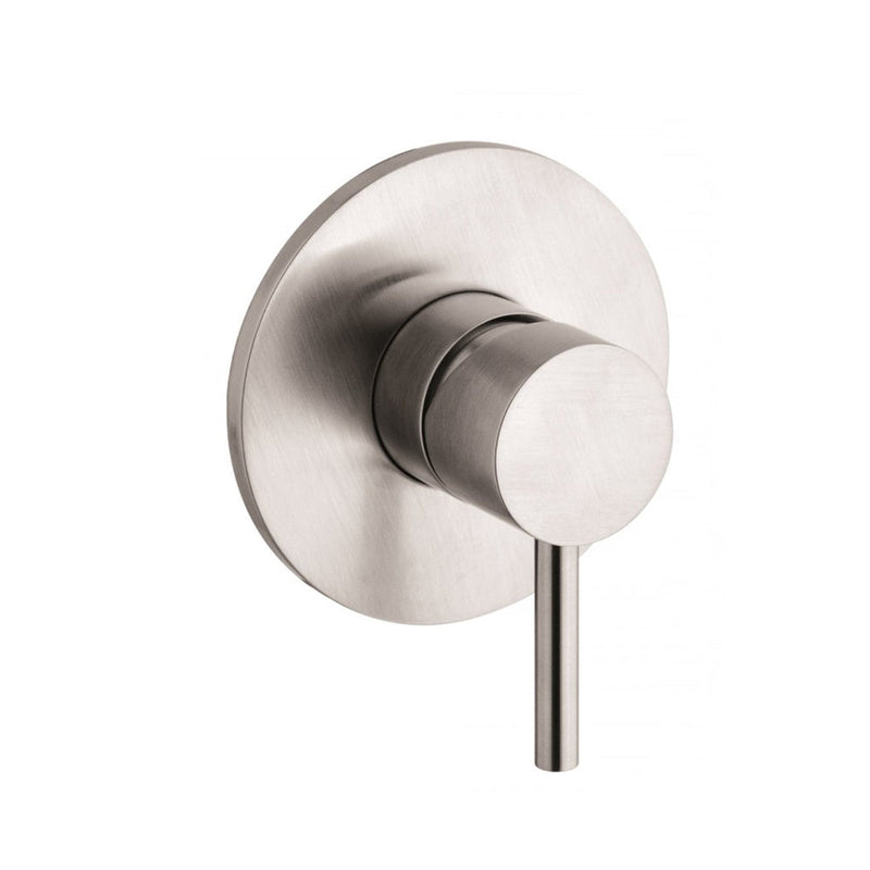 Metro 2 Way Pressure Balance Shower Column Set with Shower Head & Hand Shower - Wall Mount - 12" Brass/Brushed Nickel