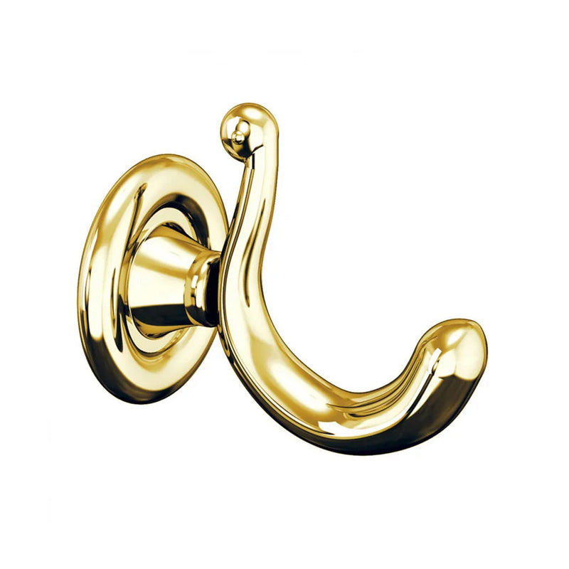 Windsor Hook - Wall Mount - 3" Brass/Gold