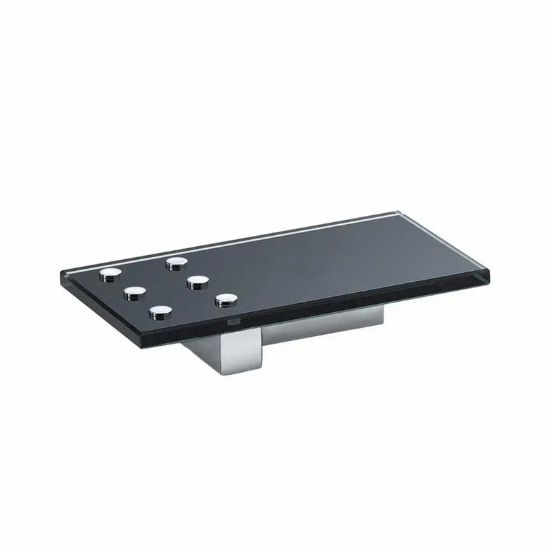Urban Soap Dish - Free Standing - 7" Brass/Glass/Polished Chrome/Black