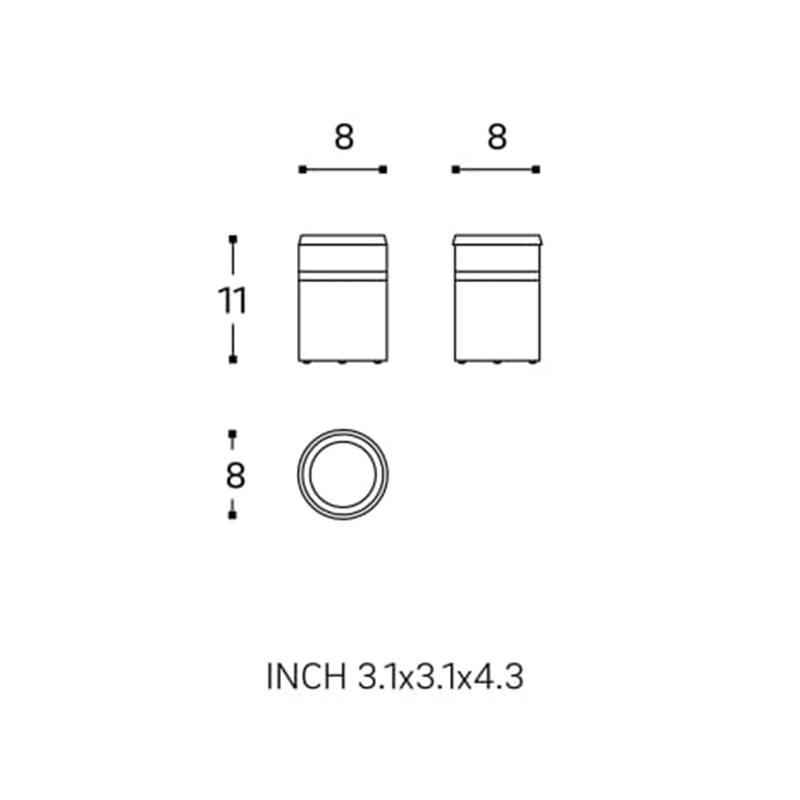 Windsor Toothbrush Holder - Free Standing - 4" Brass/Antique Brass