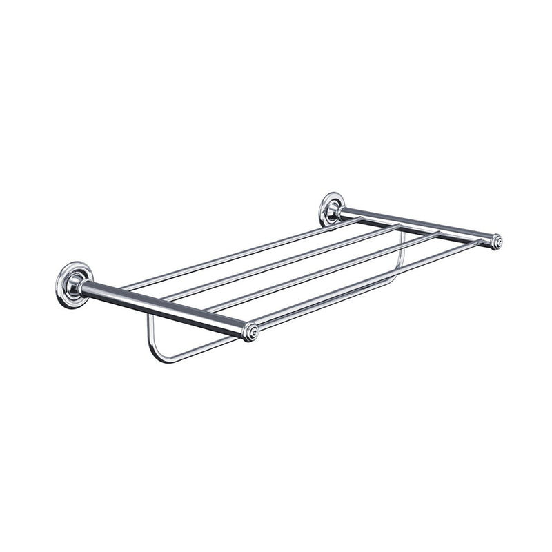 Windsor Towel Shelf - Wall Mount - 23" Brass/Polished Chrome